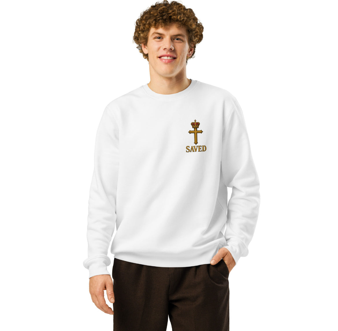 SAVED – Legacy White Sweatshirt