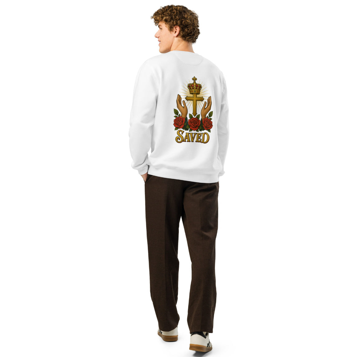 SAVED – Legacy White Sweatshirt