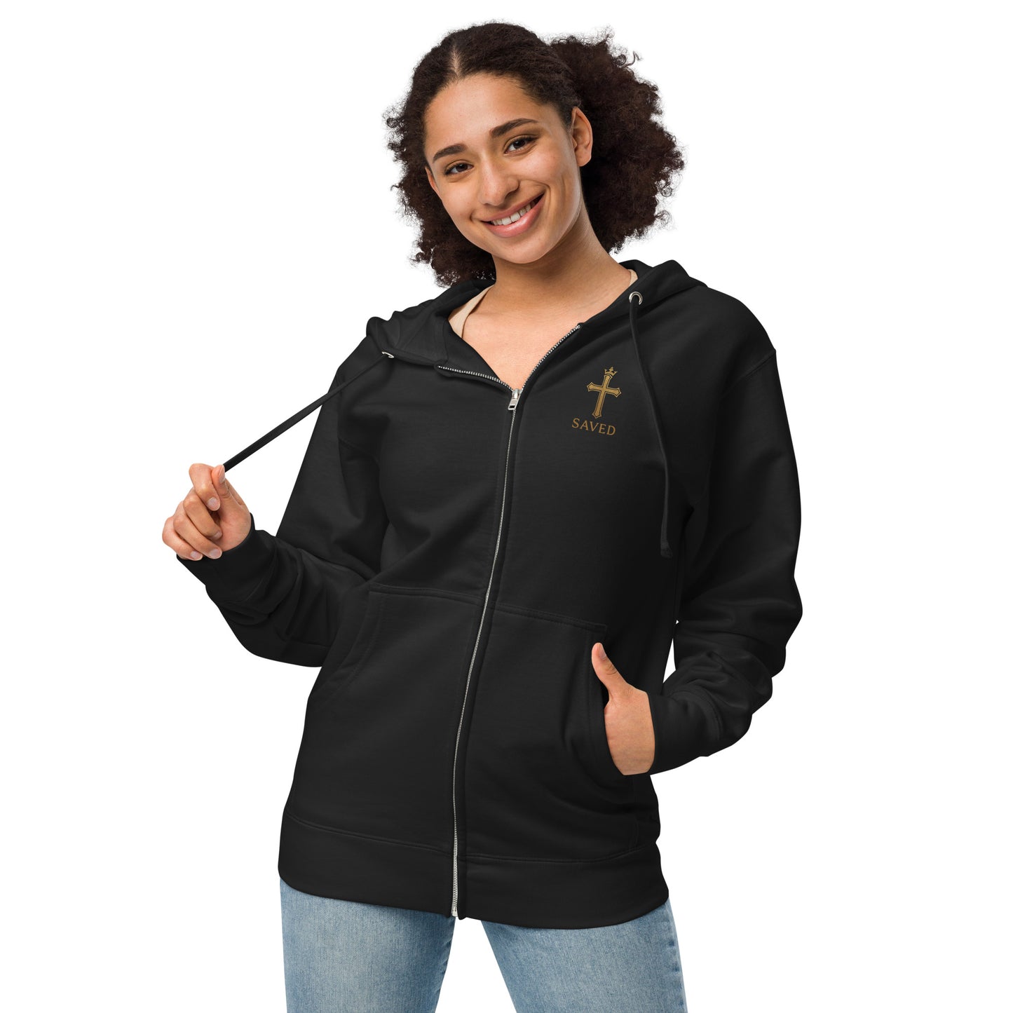 SAVED – Black Fleece Jacket