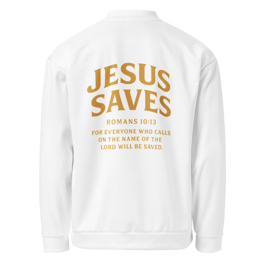 SAVED – Jesus Saves White Jacket